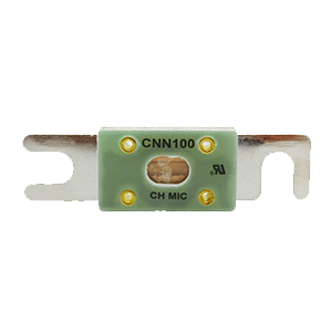 Small electronic component with metal connectors and labeled CN1100.