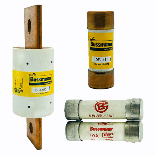 Electrical components including a fuse holder, a fuse, and a fuse link.